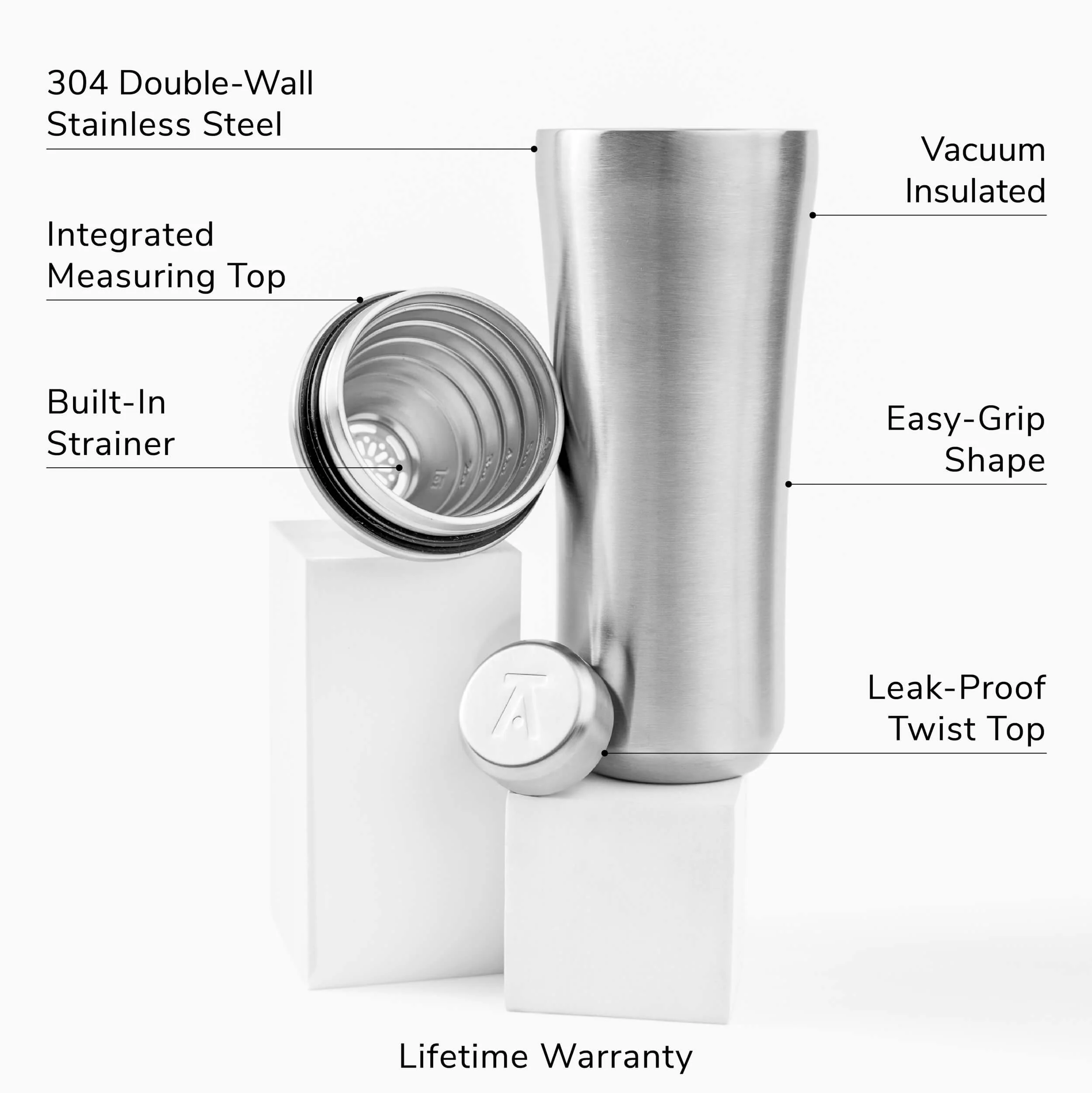 Two Elevated Craft® Hybrid Cocktail Shakers - Image 4