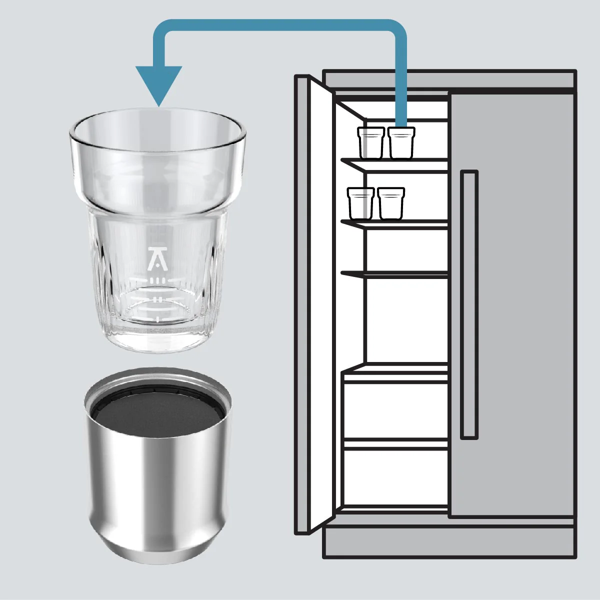 12 ounce Rocks Glass Insert - Image 3